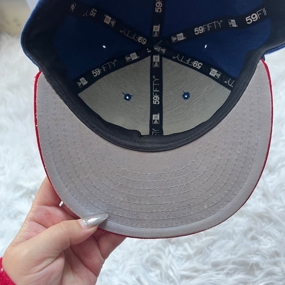 New York NY Giants NFL Football Team Cap Fitted Hat New Era 7 1/2 - Picture 4 of 6